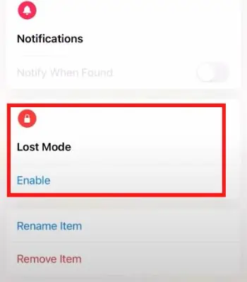 You-can-see-the-Lost-Mode.-Tap-on-Enable-it