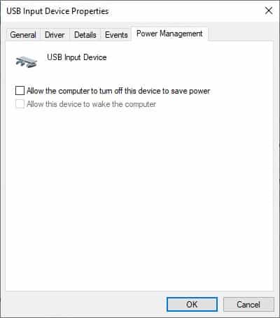 allow the computer to turn off this device to save power
