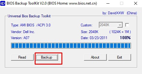 backup bios