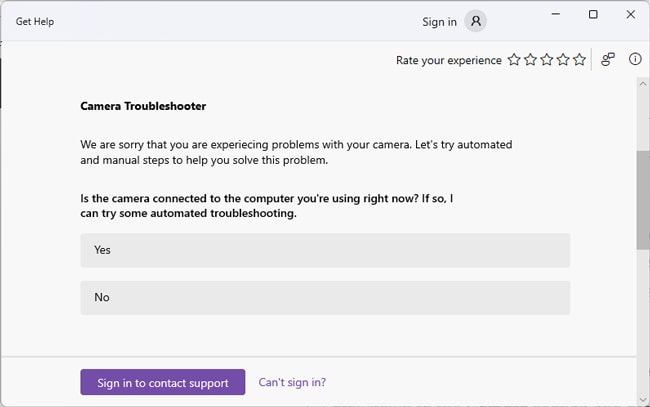 Kamera-Troubleshooter-automatisiert