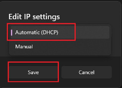 choose-automatic-dhcp