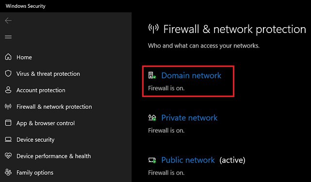 choose domain network