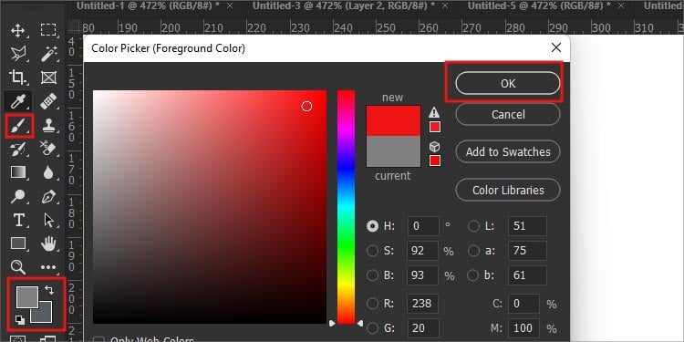 choosing-color-for-brush-tool