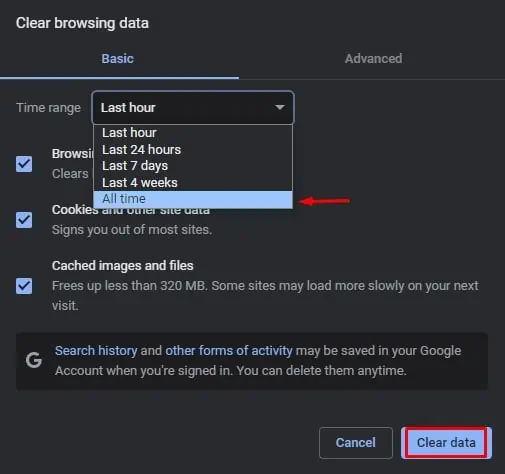 chrome-all-time-clear-data