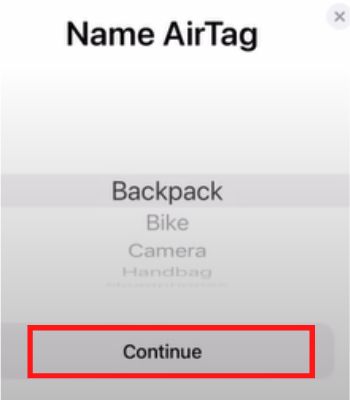 click on continue