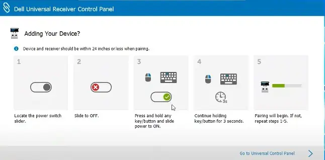 connect-device-to-dell-universal-receiver