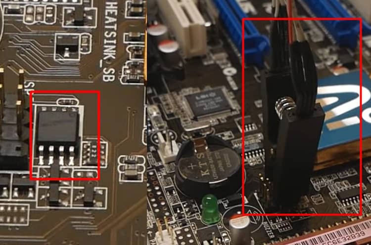connector to bios chip