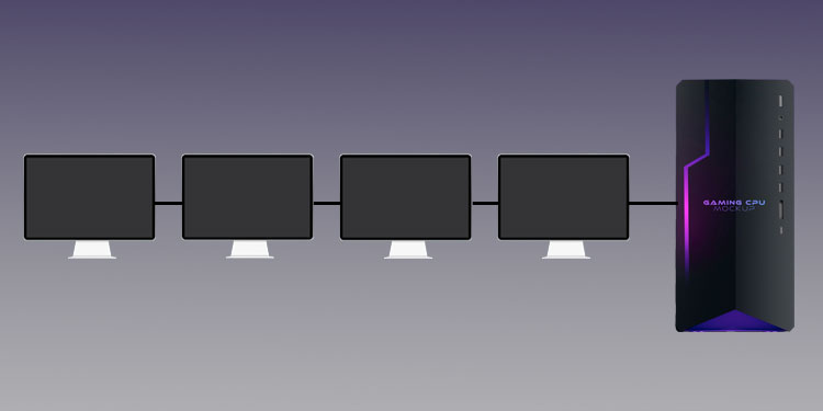How To Connect 4 Monitors For A Quad Setup - 34