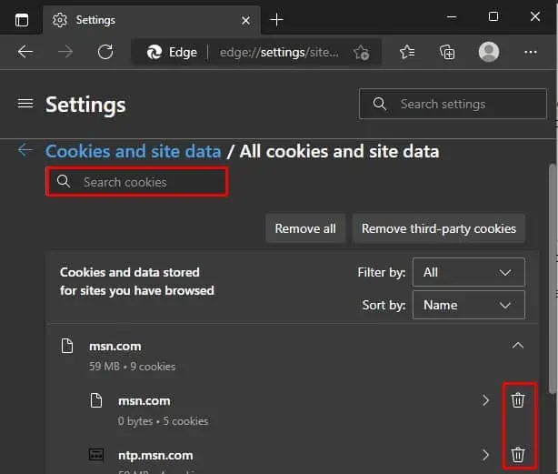 delete-cookies-on-edge
