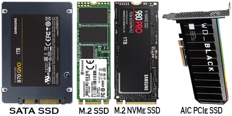 different ssd connections