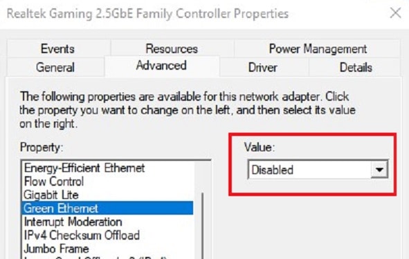 disable-green-ethernet-option