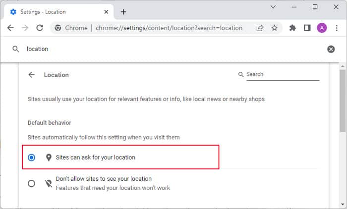 enable-location-chrome