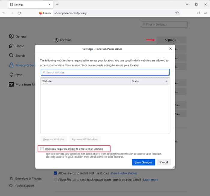 enable-location-firefox