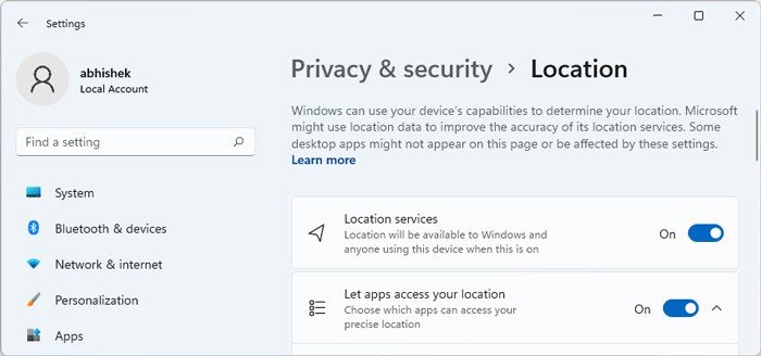 enable-location-windows