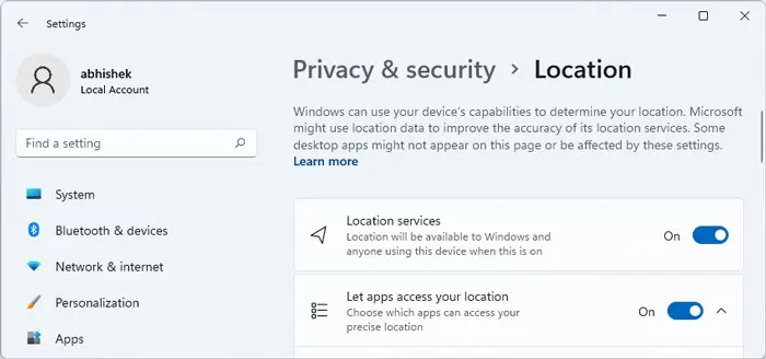 enable-location-windows
