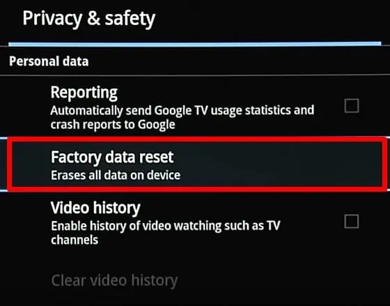 factory-data-reset-on-google-tv