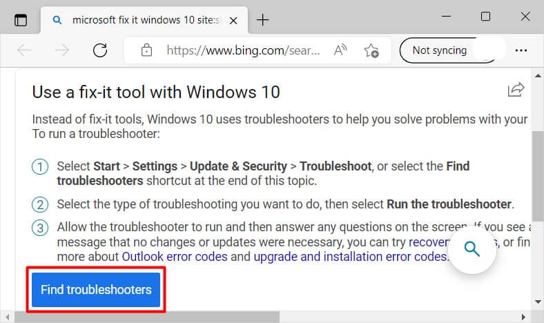 find-troubleshooters