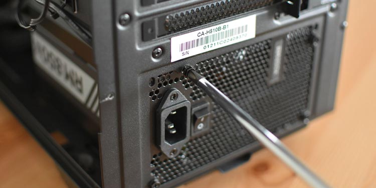 fitting psu in case