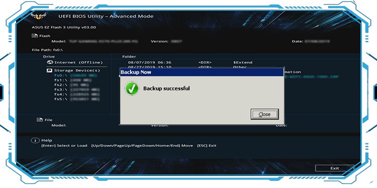 how to backup bios