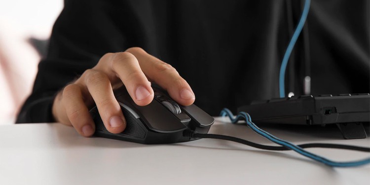 how to hold a mouse