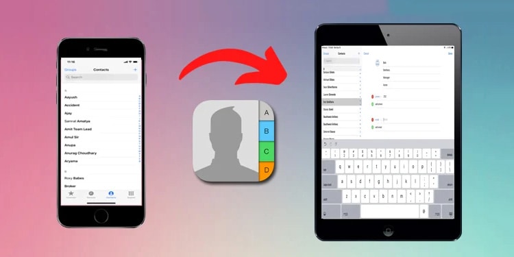 how to transfer contacts from iphone via email