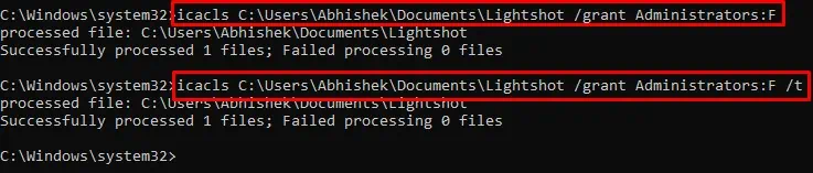 icacls-command