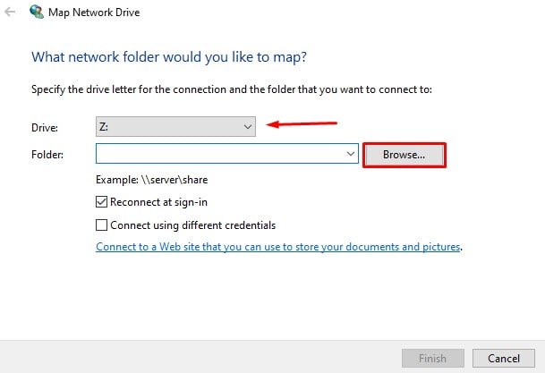 map network drive