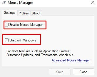 mouse manager