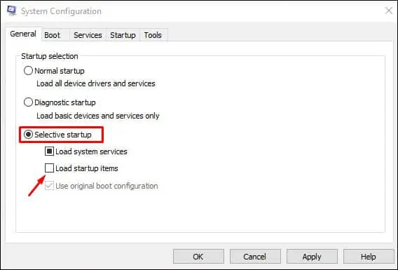 Why is My Task Manager Empty? Here's How to Fix It. 30 msconfig_selective_startup