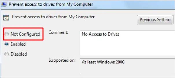 not-configured