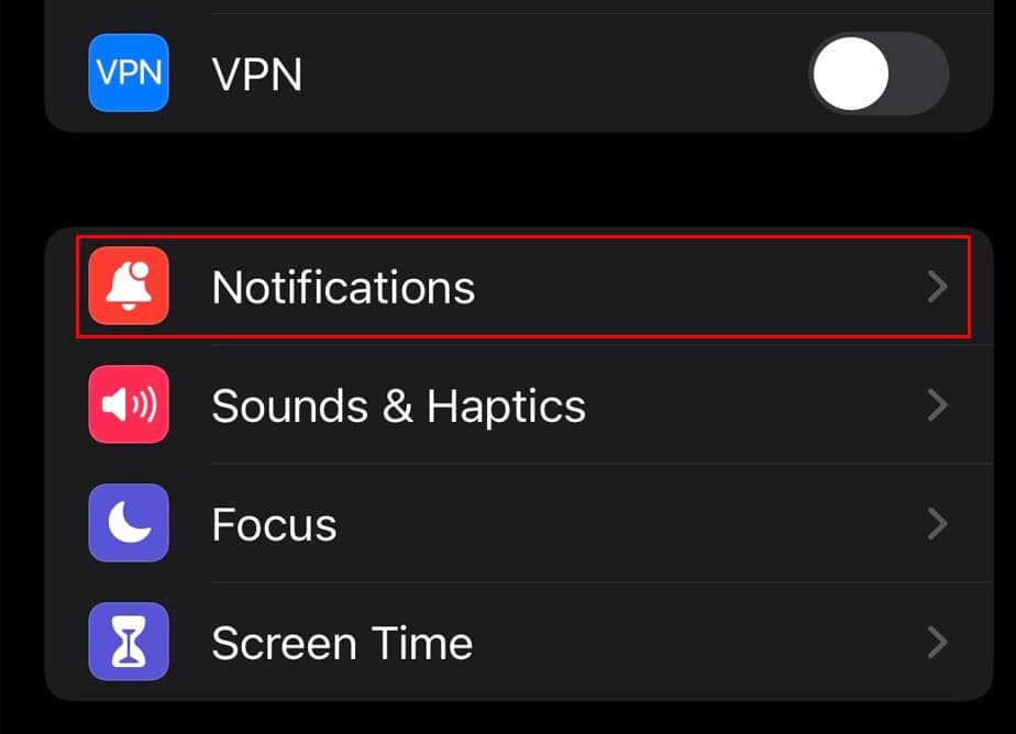 notification