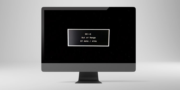 how to fix out of range monitor problem in game