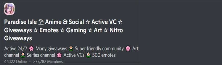 15 Best Discord Servers to Find Friends 8 paradise-isle