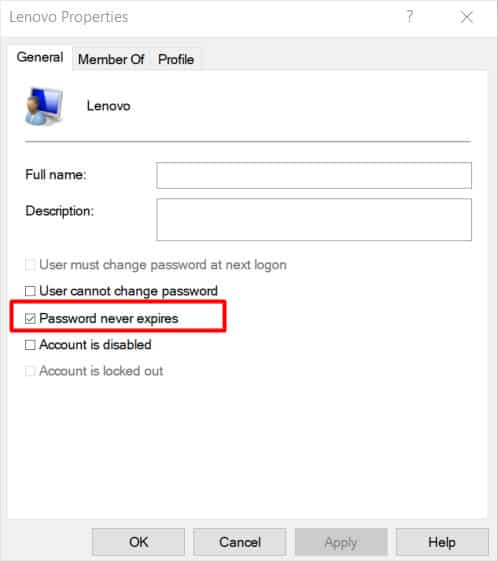 password-never-expires