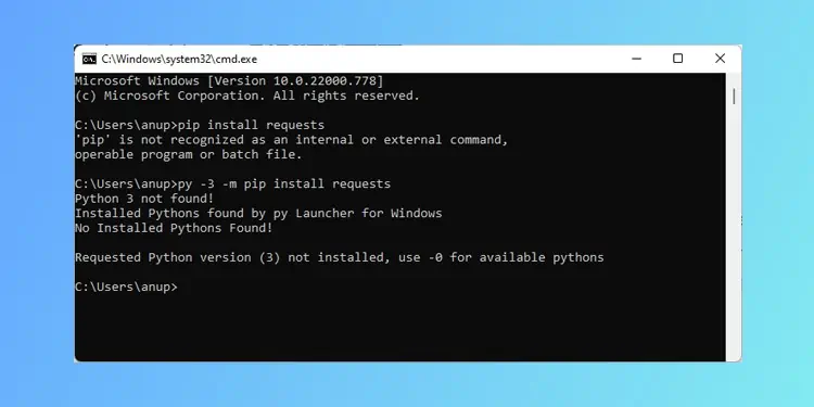 How To Fix PIP Install Not Working?
