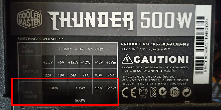 How to Check PSU Wattage? (Step-By-Step Guide) 8 power supply max power
