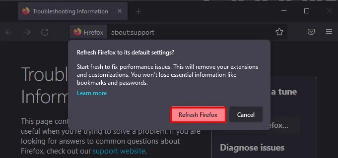 7 Ways to Fix “Access denied on this server” Error 34 refresh-firefox