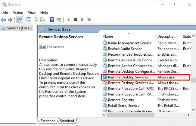 remote desktop services