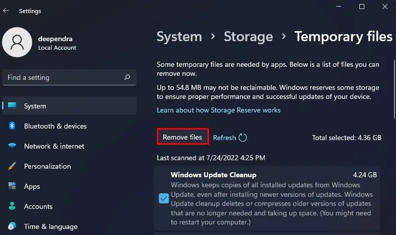 remove-temporary-files-from-settings