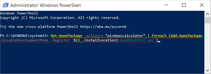 reregister-sticky-notes-app-powershell