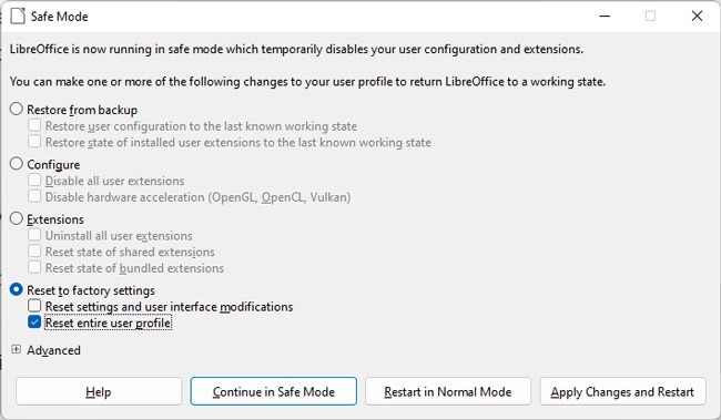 reset-entire-user-profile-libreoffice