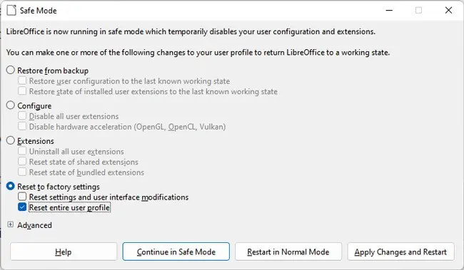 reset-entire-user-profile-libreoffice
