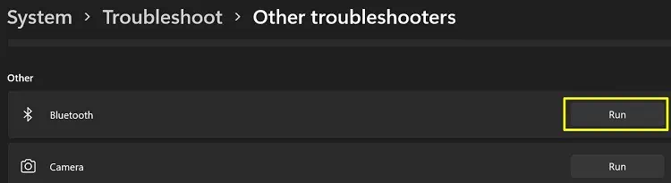 12 Ways to Fix Slow and Lagging Mouse 27 run-bluetooth-troubleshooter
