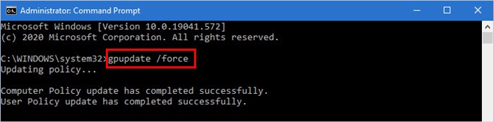 running-command-gpuupdate
