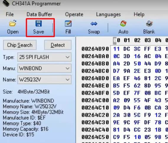 save bios