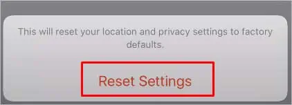 select-reset-settings-now