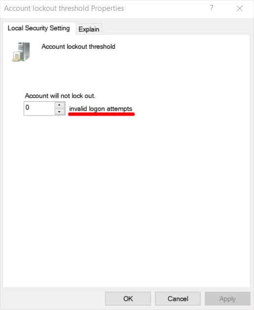 set-invalid-logon-attepmts-to-0