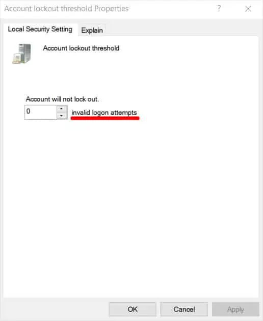 set-invalid-logon-attepmts-to-0
