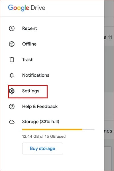 settings-in-google-drive