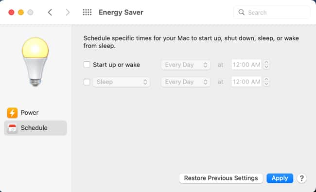 start-up-or-wake-timer-energy-saver